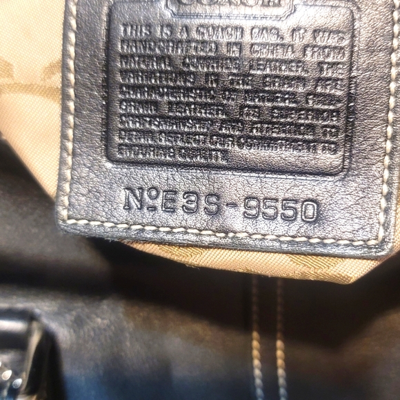 Coach Vintage Leather Hampton Soho Handbag Black . - Picture 10 of 11